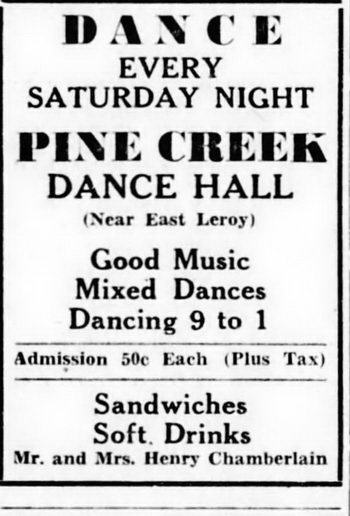 Pine Creek Dance Hall - May 25 1945 (newer photo)